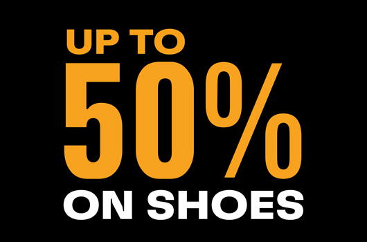UP TO 50% OFF SHOES