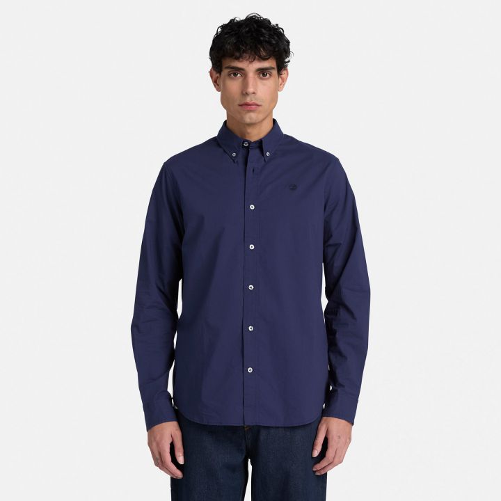 חולצה מכופתרת שרוול ארוך לגברים  Poplin Shirt