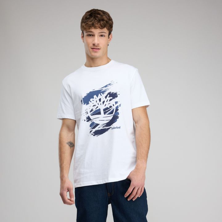 חולצת טי-שירט לוגו עץ