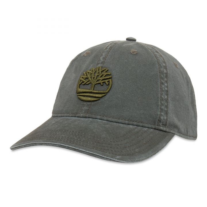 כובע בייסבול כותנה עם רקמת אייקון עץ
