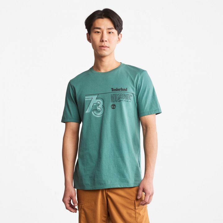 טי שירט לגבר עם הדפס  ה”סיפור של  TIMBERLAND”