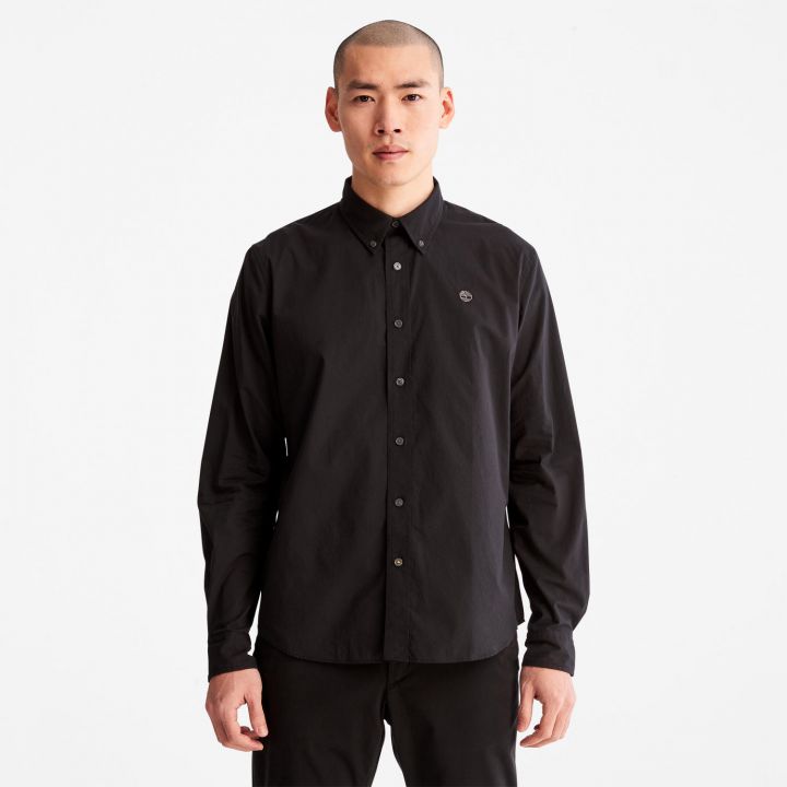 חולצה מכופתרת לגברים בגזרת FIT SLIM עם לוגו רקום