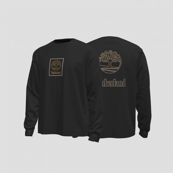 סווטשירט Timberland עם הדפס דו צדדי לגברים