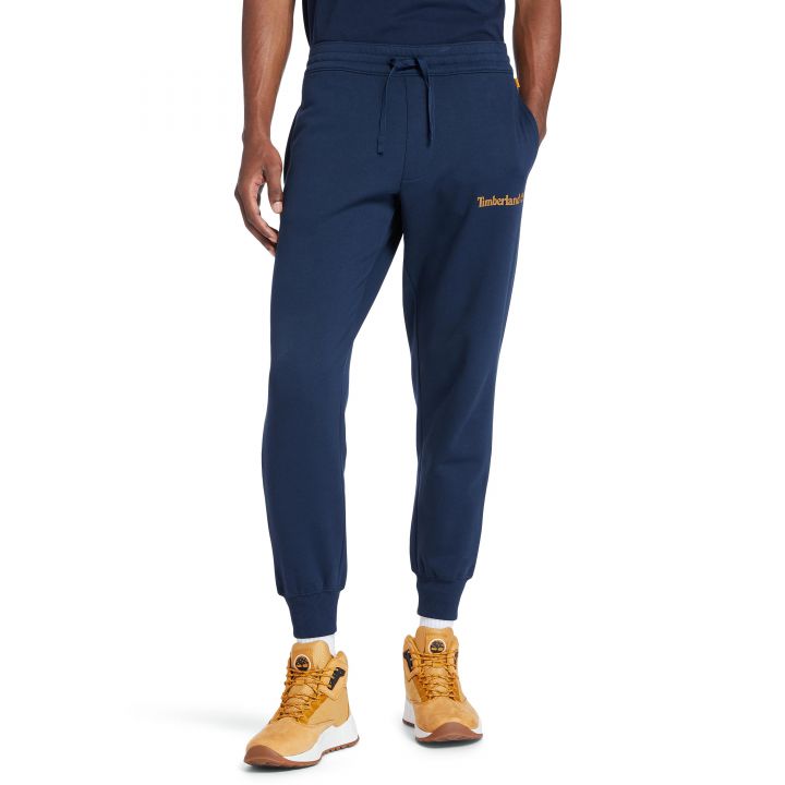 מכנסי טרנינג עם הדפס לוגו