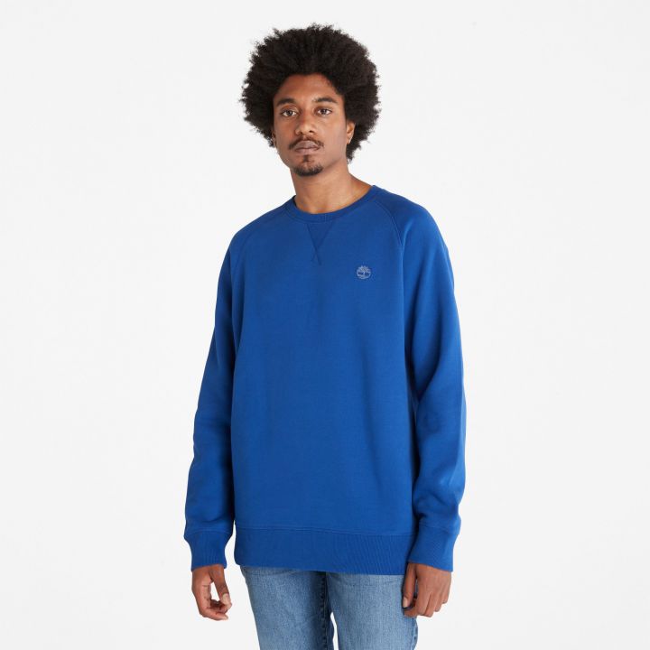 סווטשירט חלק עם רקמת לוגו