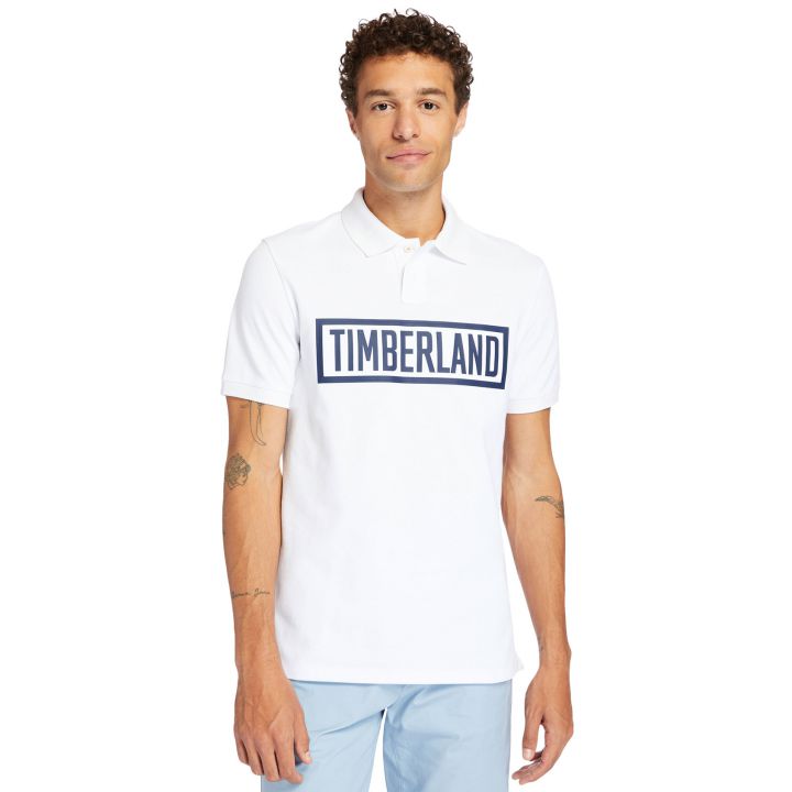 חולצת פולו עם כיתוב טימברלנד