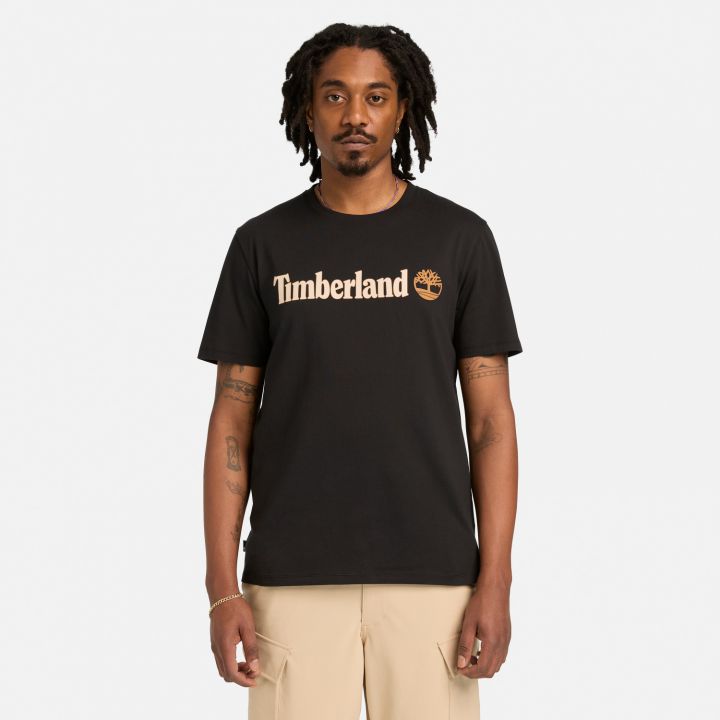 טי שירט לגברים עם הדפס לוגו Timberland