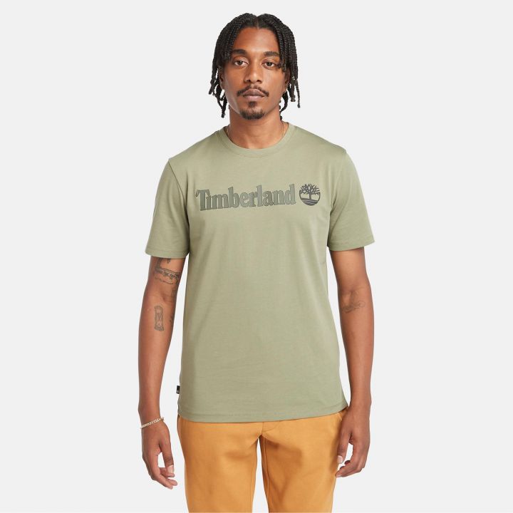 טי שירט לגברים עם הדפס לוגו Timberland