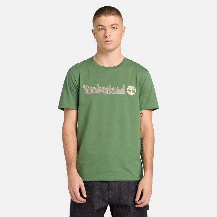 טי שירט לגברים עם הדפס לוגו Timberland