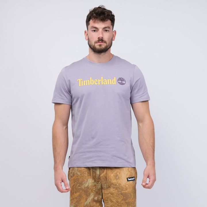 טי שירט לגברים עם הדפס לוגו Timberland