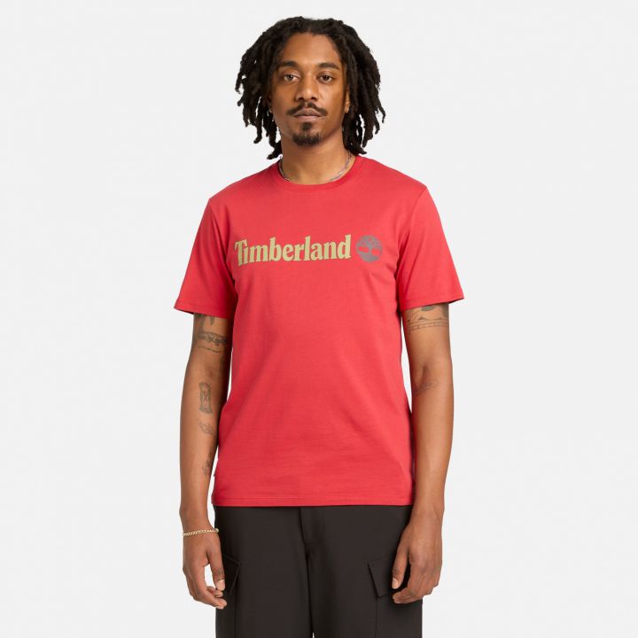 טי שירט לגברים עם הדפס לוגו Timberland