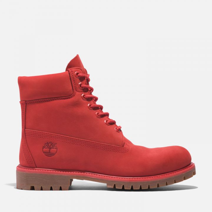 מגפיים 6’ Premium Boot לגברים - בגוון אדום
