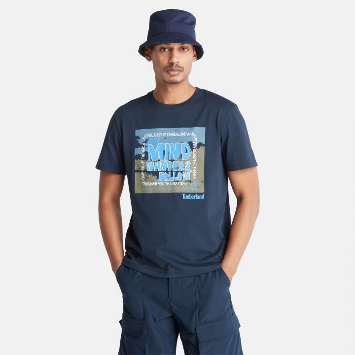 חולצת טי שירט עם הדפס לגברים