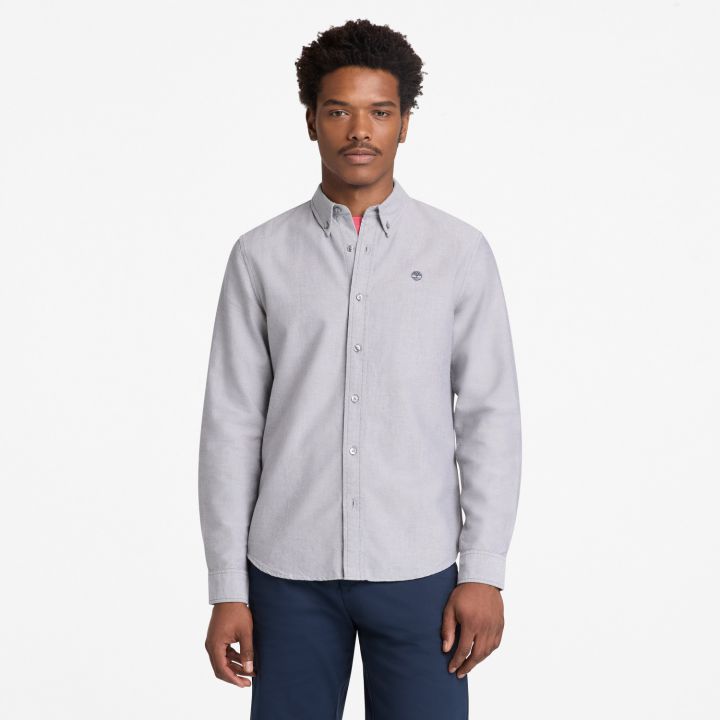 חולצת אוקספורד עם שרוולים ארוכים לגברים