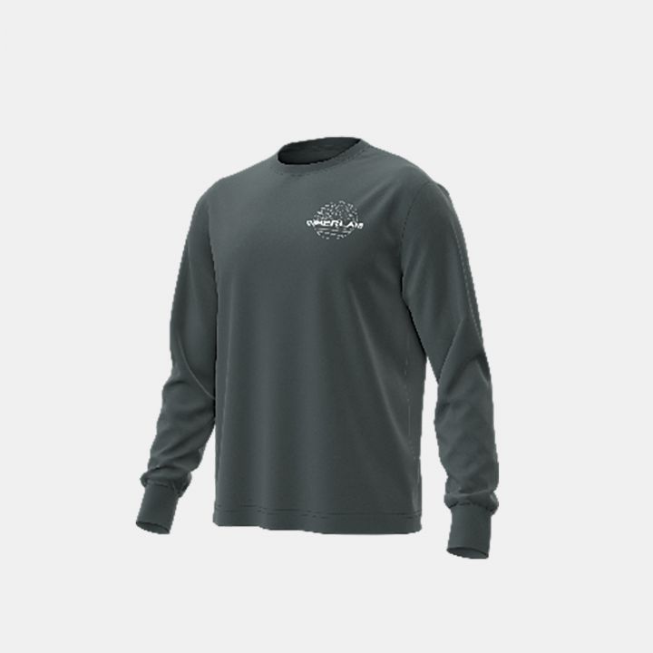 טי שירט שרוול ארוך Timberland עם הדפס אחורי לגברים