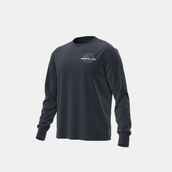 טי שירט שרוול ארוך Timberland עם הדפס אחורי לגברים