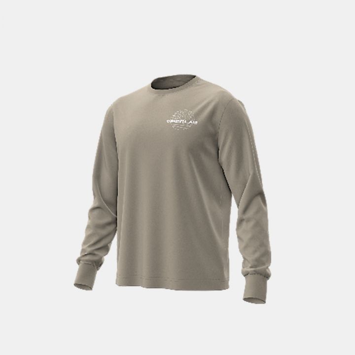 טי שירט שרוול ארוך Timberland עם הדפס אחורי לגברים