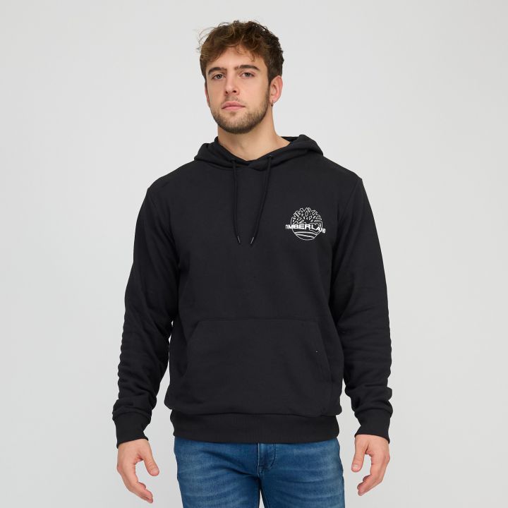 סווטשירט עם קפוצ’ון והדפס Timberland בגב לגברים