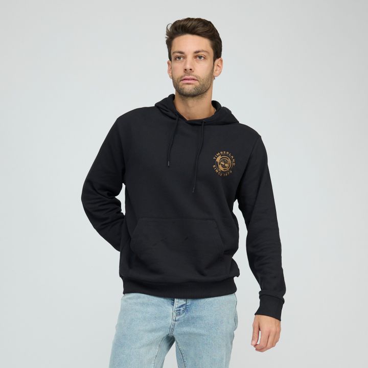 סווטשירט עם קפוצ’ון והדפס לוגו המותג Timberland בגב לגברים