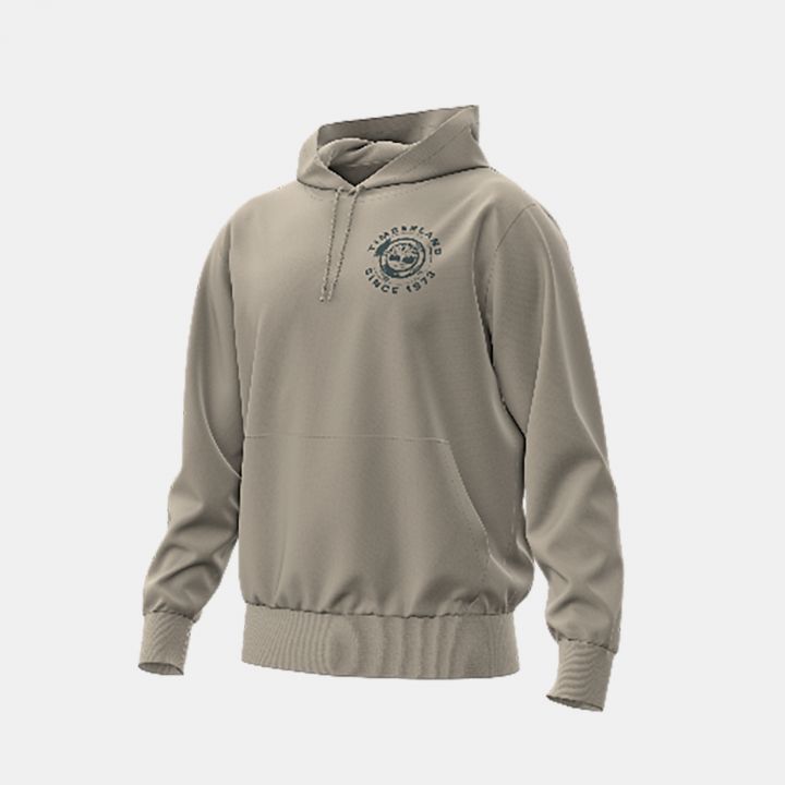 סווטשירט עם קפוצ’ון והדפס לוגו המותג Timberland בגב לגברים