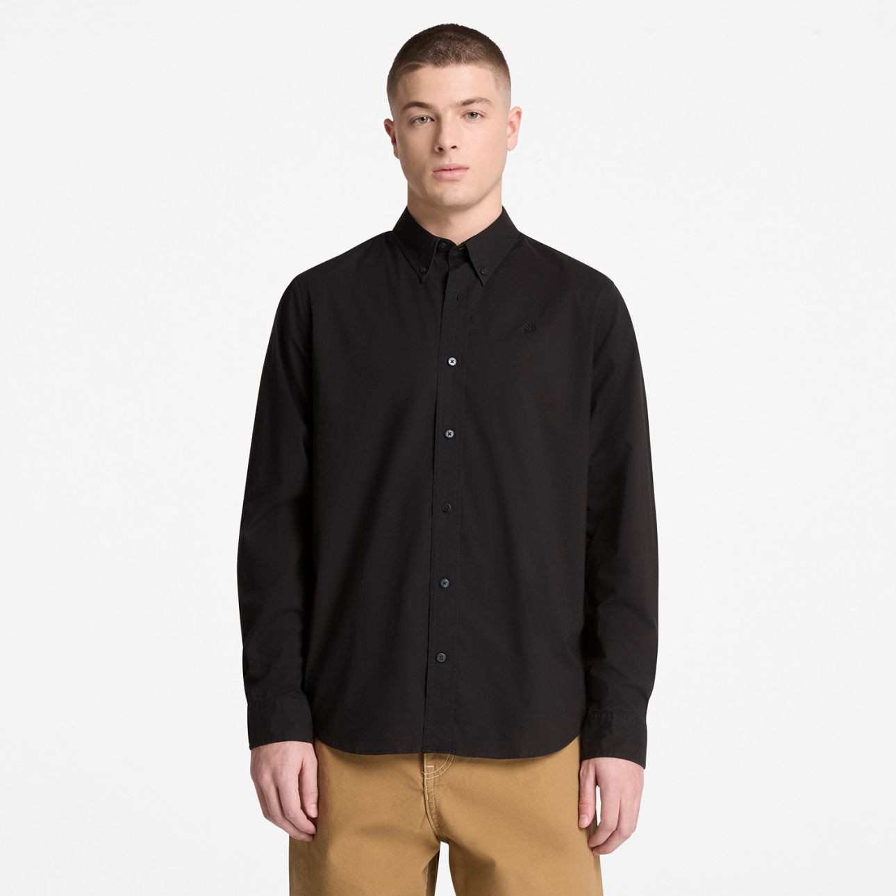 חולצה מכופתרת שרוול ארוך לגברים  Poplin Shirt