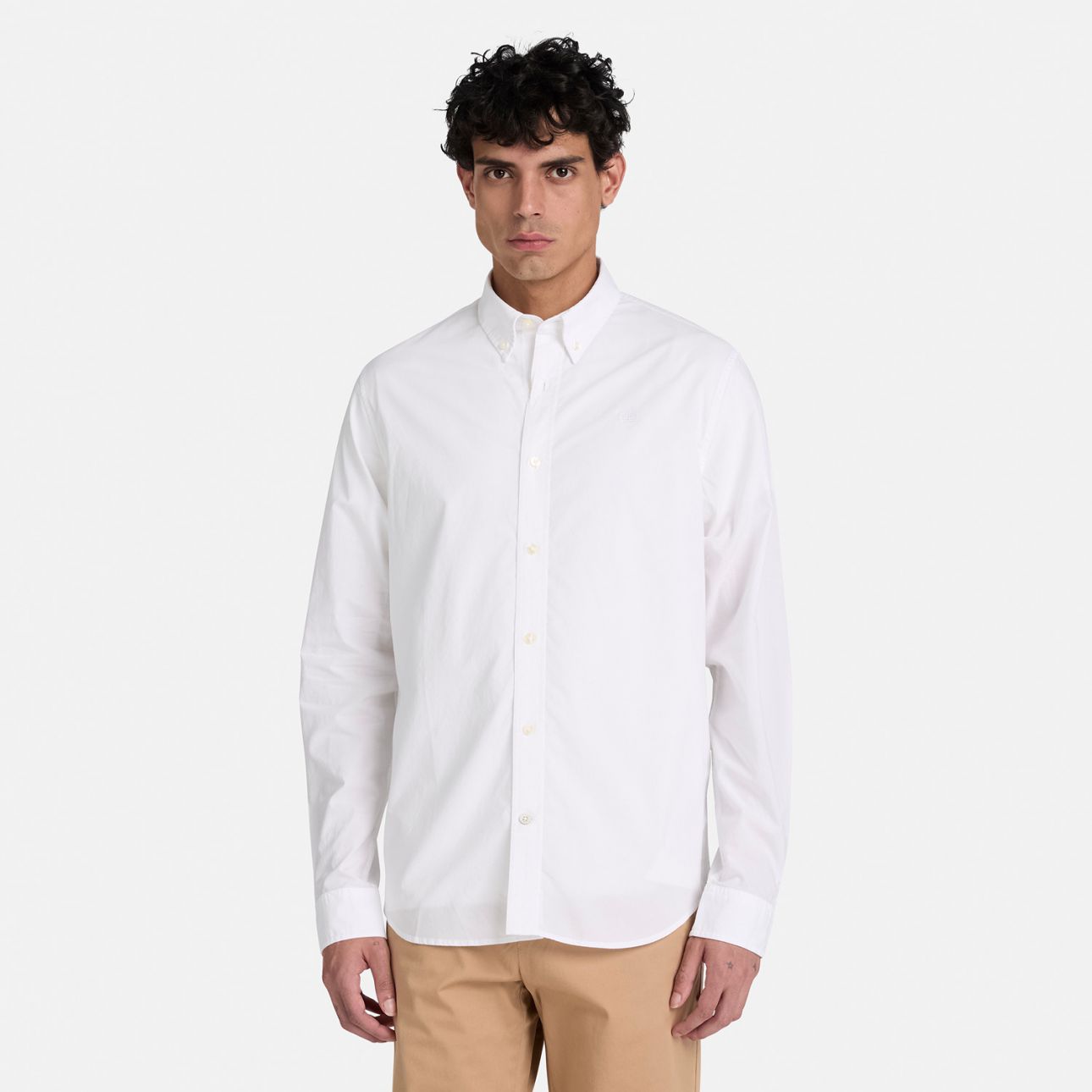חולצה מכופתרת שרוול ארוך לגברים  Poplin Shirt