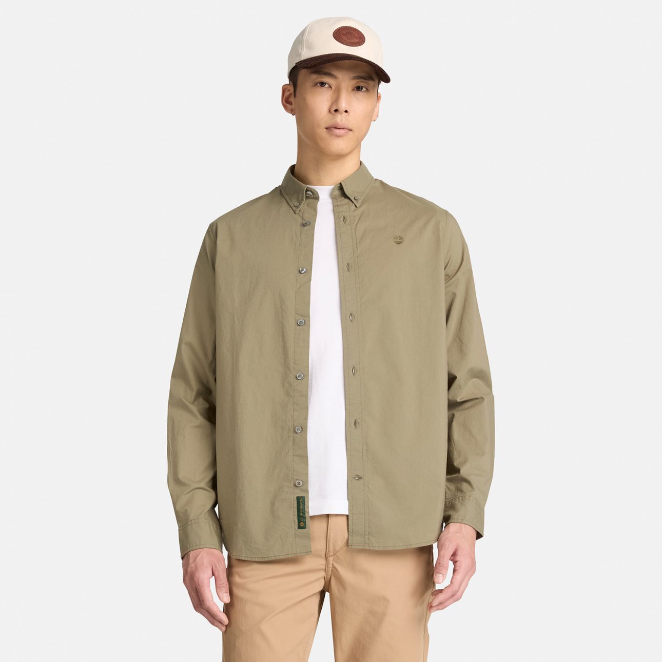 חולצה מכופתרת שרוול ארוך לגברים  Poplin Shirt