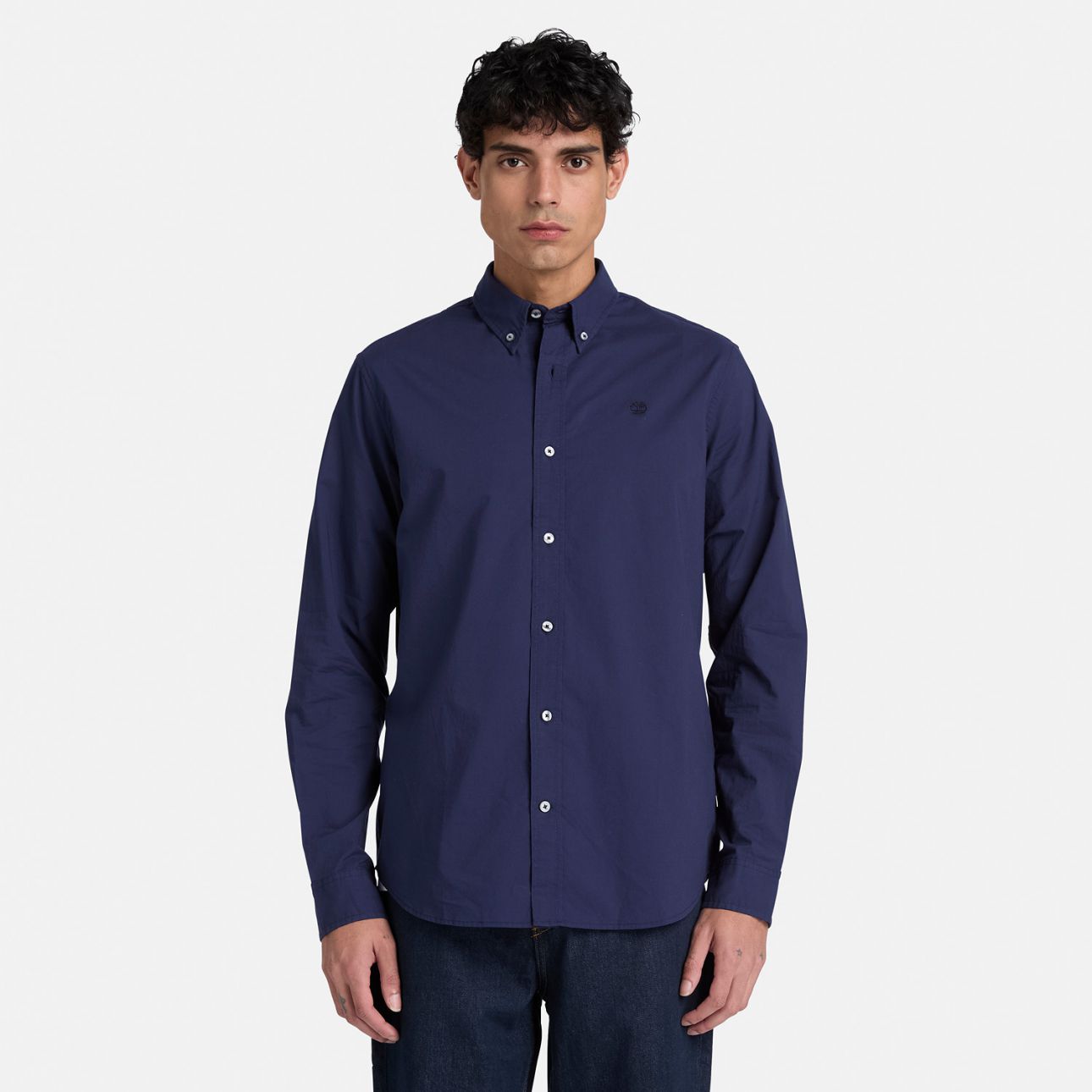 חולצה מכופתרת שרוול ארוך לגברים  Poplin Shirt
