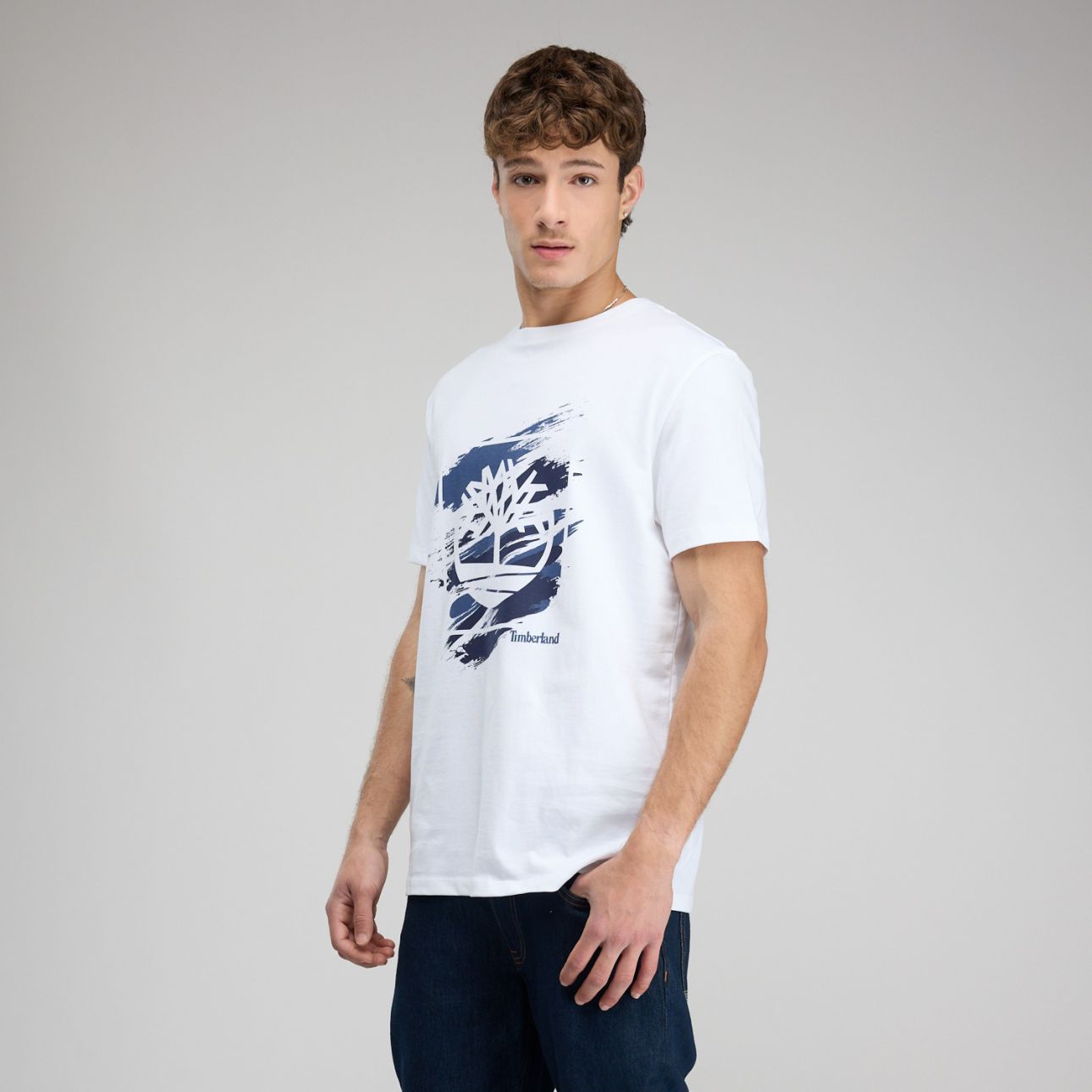 חולצת טי-שירט לוגו עץ