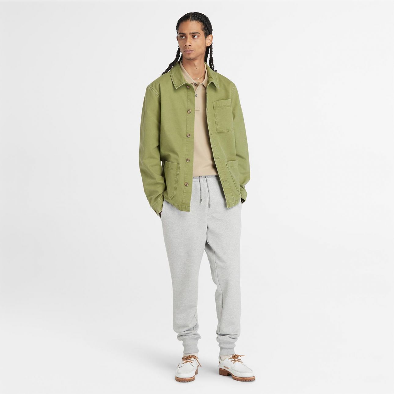 חולצת פולו Millers River עם צווארון ולוגו רקום לגברים