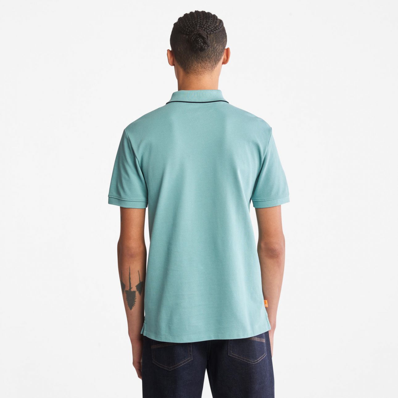 חולצת פולו Millers River עם צווארון ולוגו רקום לגברים