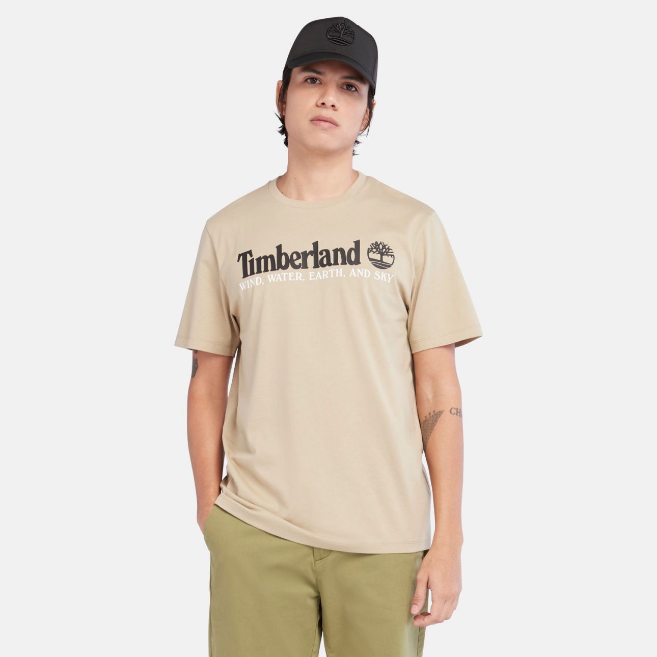 טי שירט לגבר WIND,WATER,EARTH & SKY