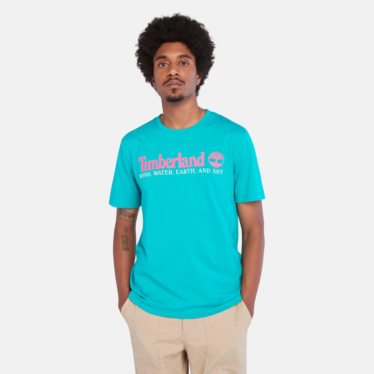 טי שירט לגבר WIND,WATER,EARTH & SKY