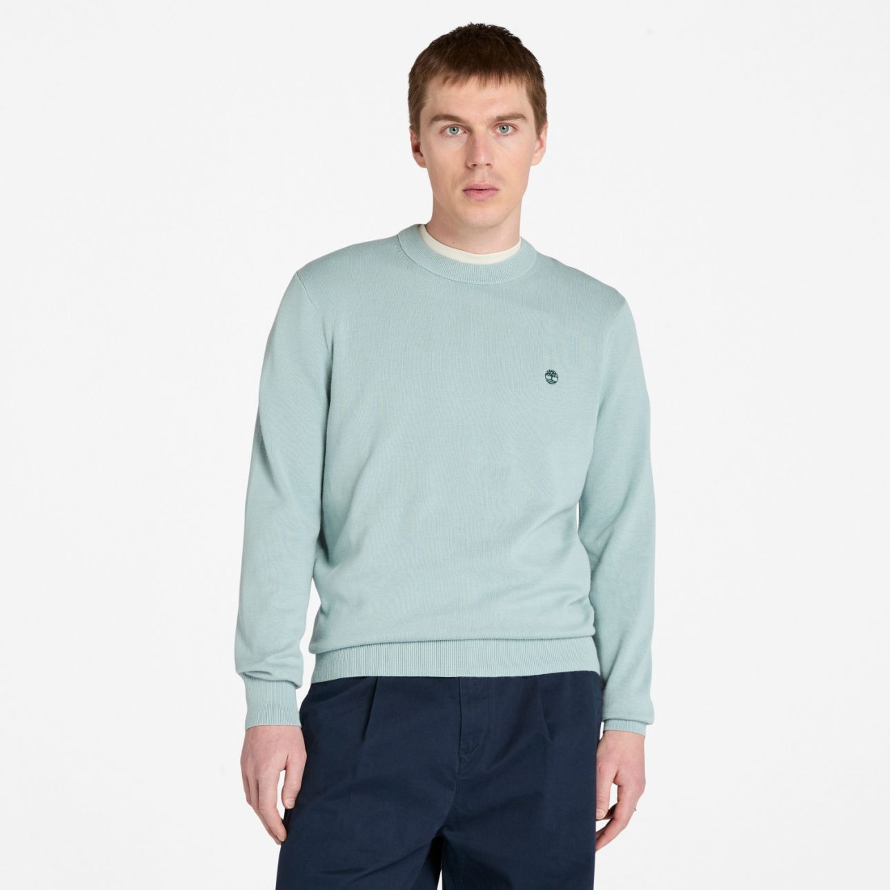 סריג עם פתח צוואר עגול