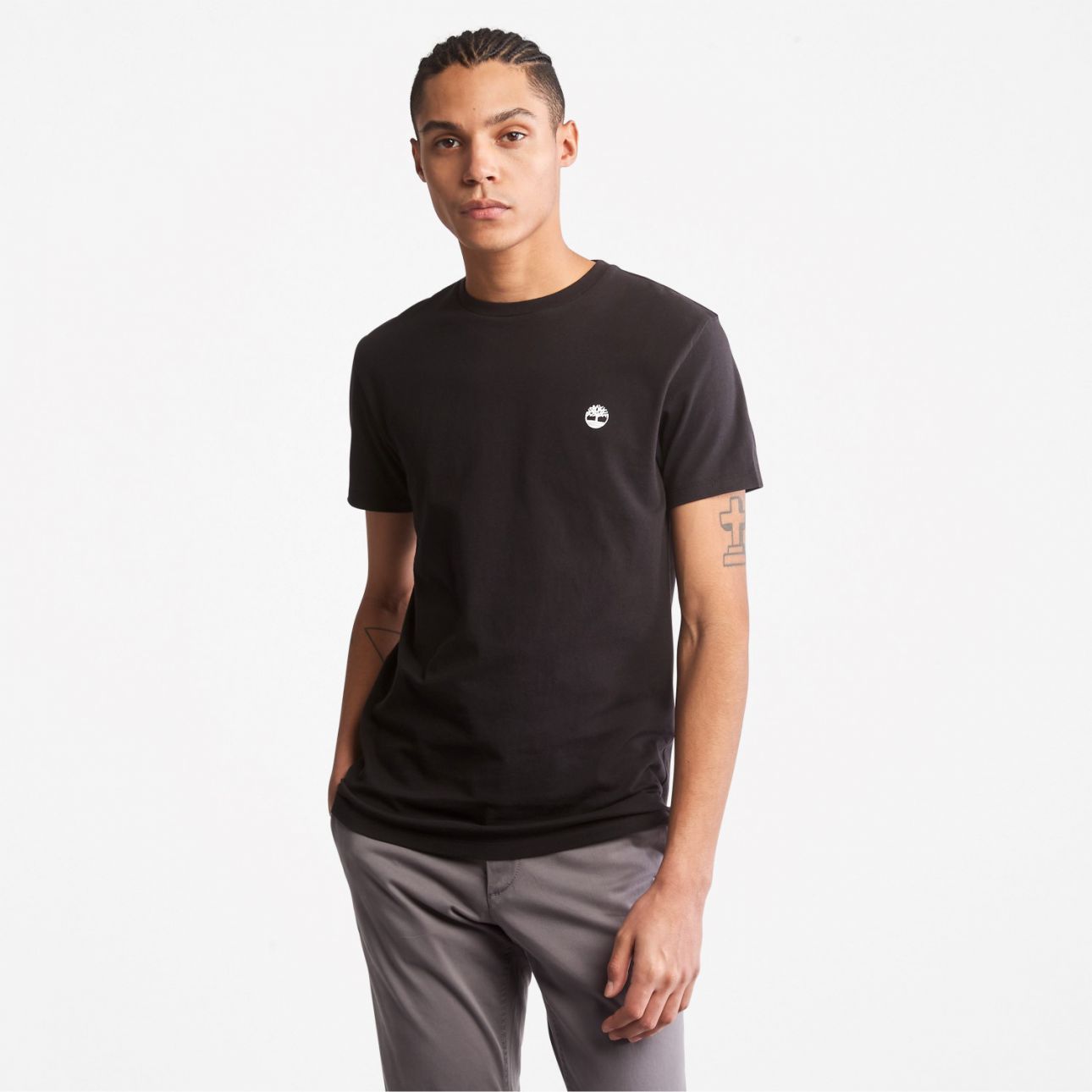 שלישיית חולצות בייסיק לגבר עם לוגו טימברלנד SLIM FIT