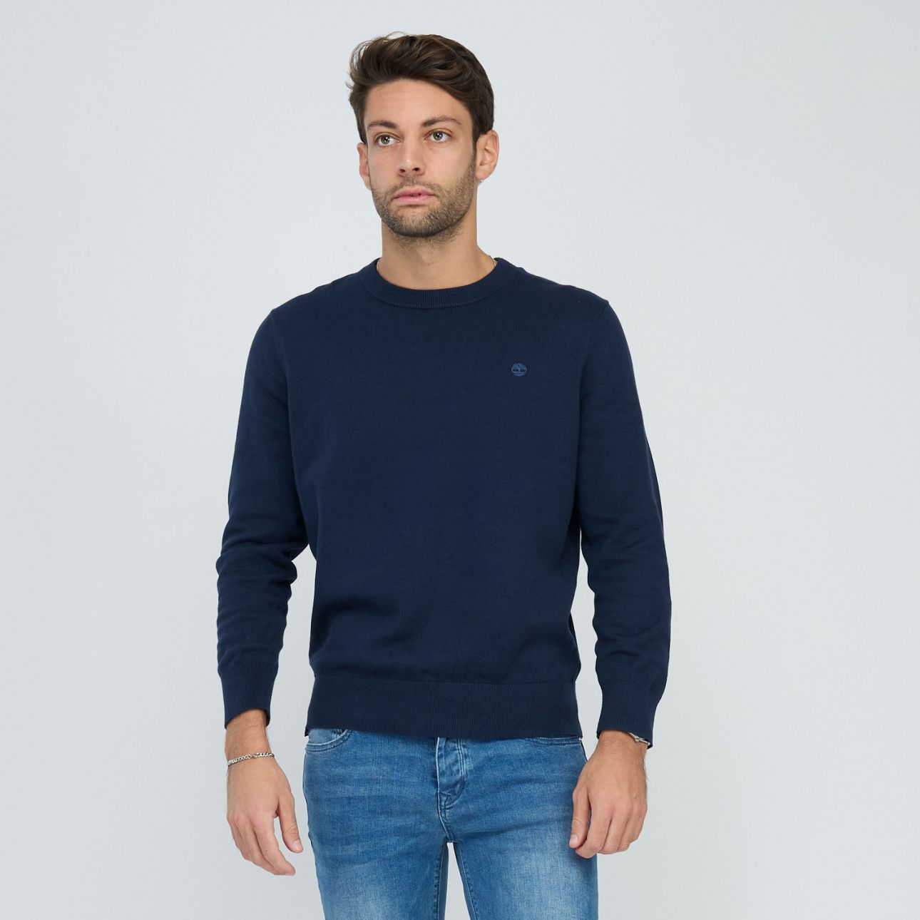 סריג Timberland לגברים עם לוגו רקום