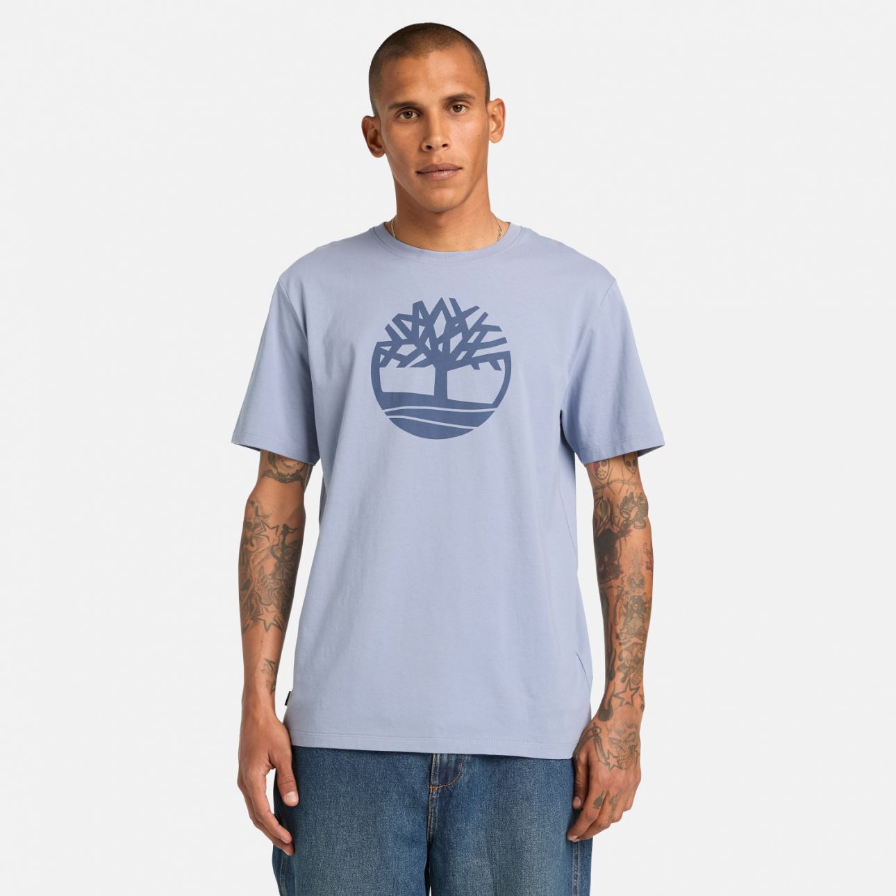 טי שירט הדפס לוגו עץ