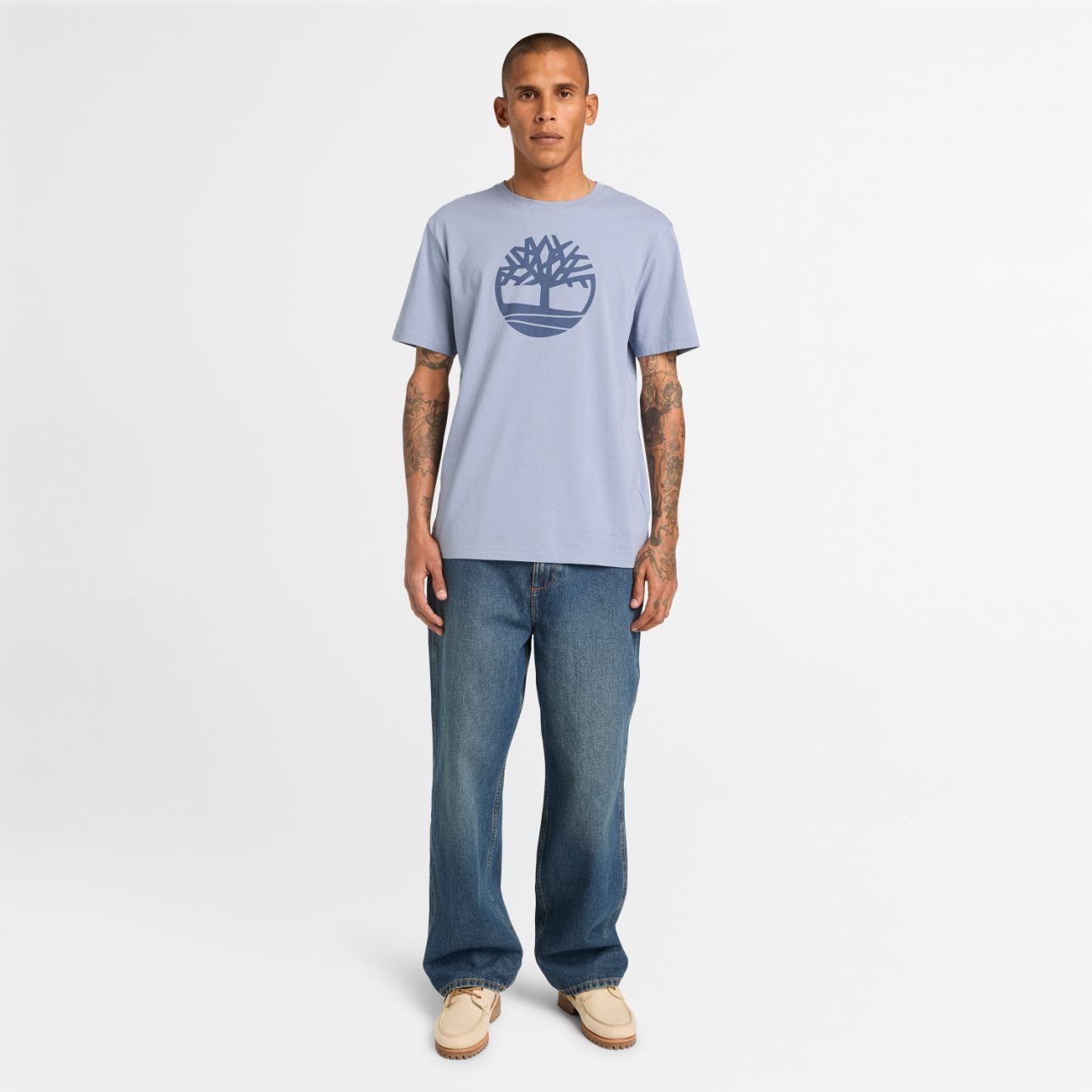 טי שירט הדפס לוגו עץ