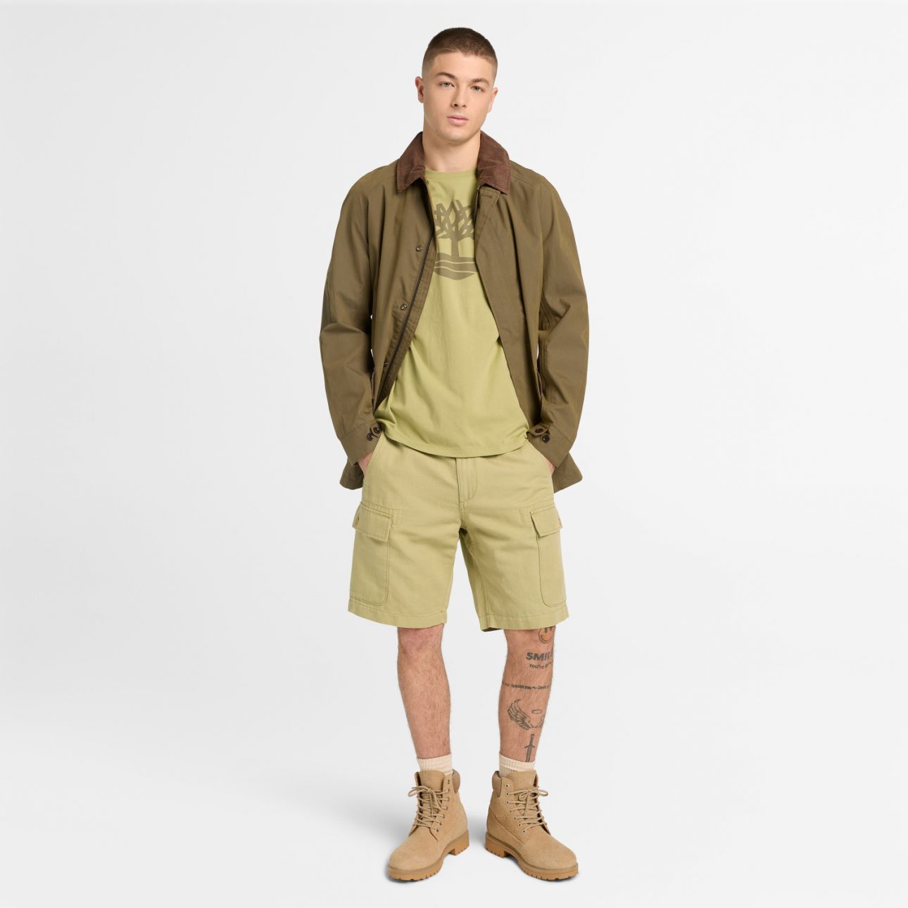 טי שירט הדפס לוגו עץ