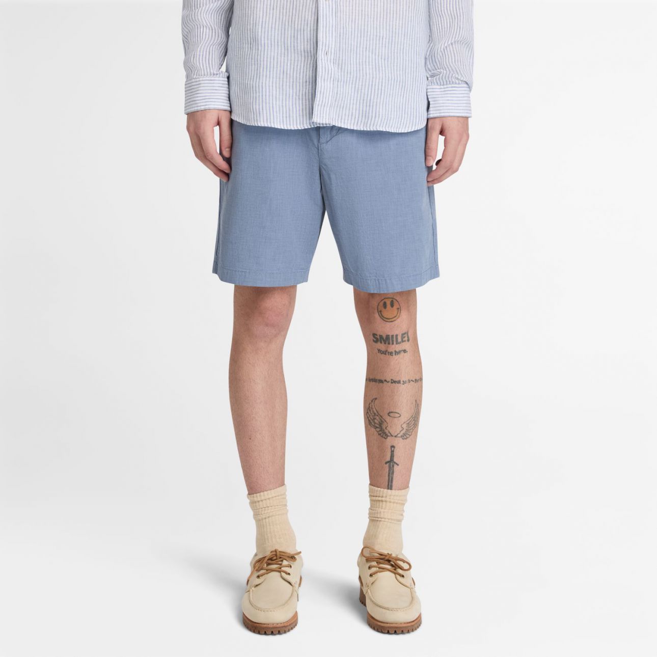 מכנסי ברמודה Timberland עם שרוך במותן לגברים