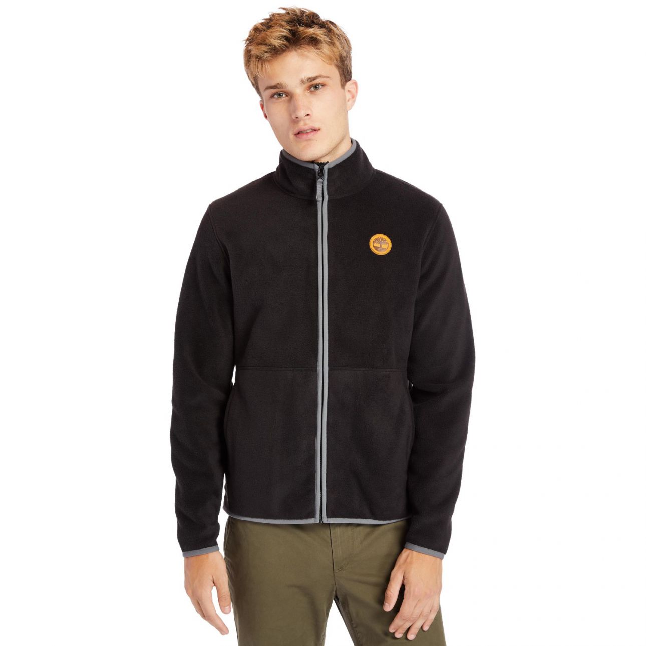 ג’קט פליז עם רוכסן מלא