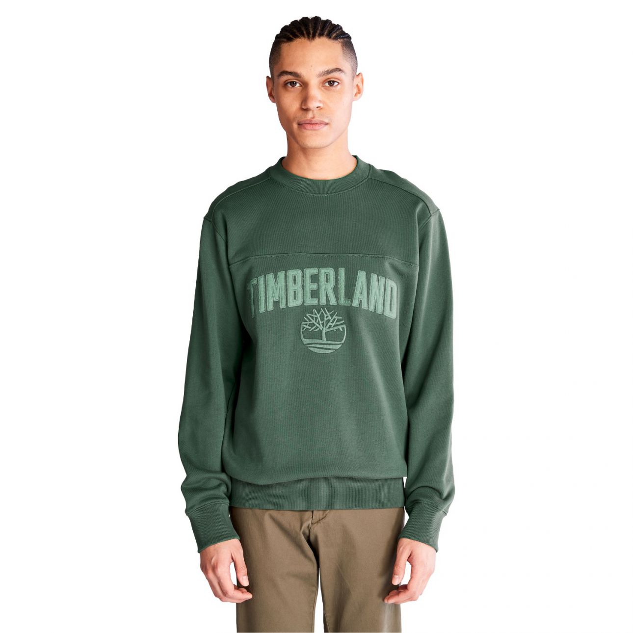 סווטשירט עם הדפס לוגו המותג