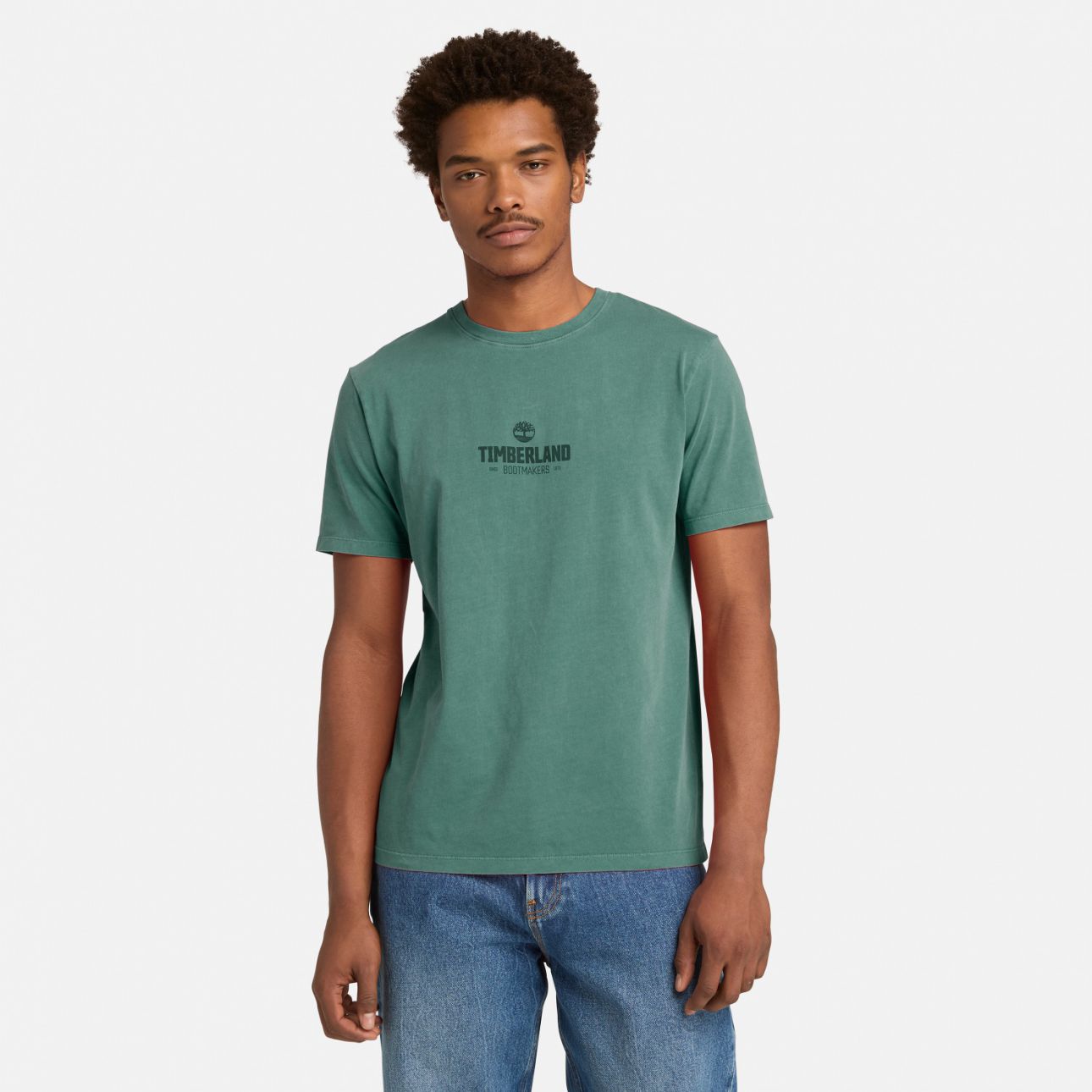 טי שירט לגברים Garment Dyed
