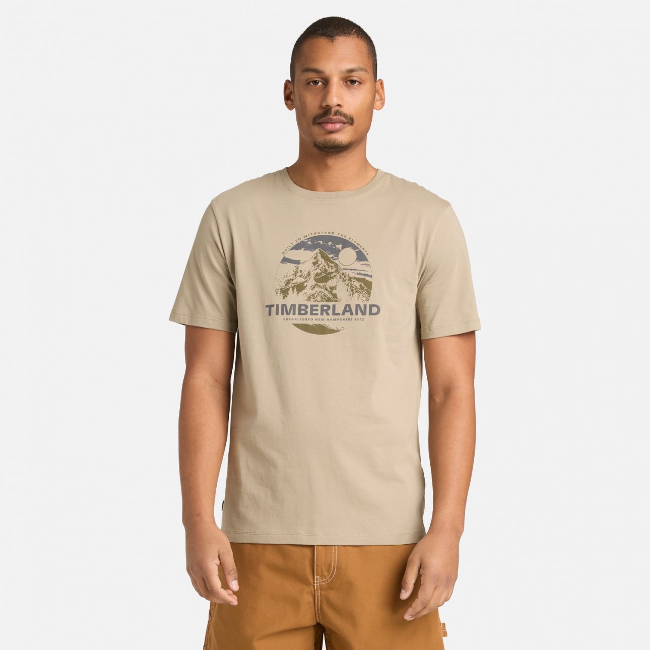טי-שירט קצרה לגברים Mountain Graphic