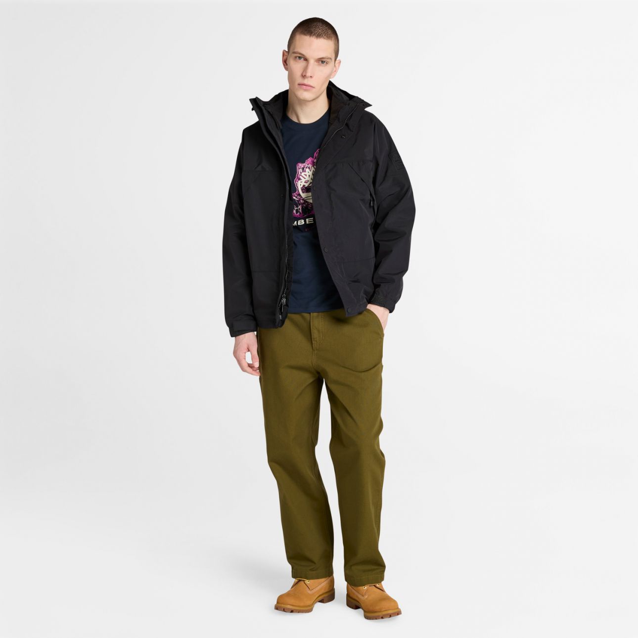 טי שירט Timberland לגברים עם הדפס