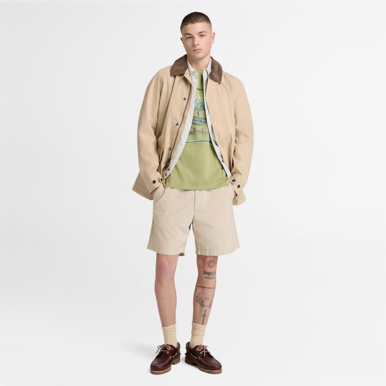 טי שירט לגברים Water Stack Logo