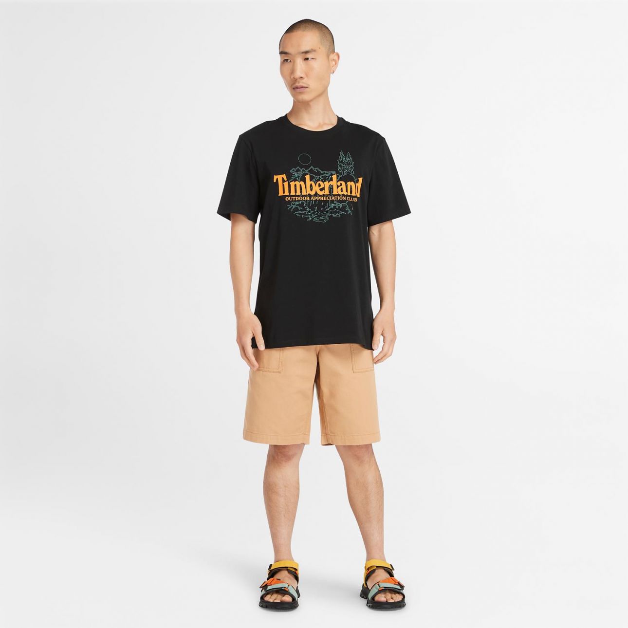 טי שירט עם הדפס Timberland לגברים