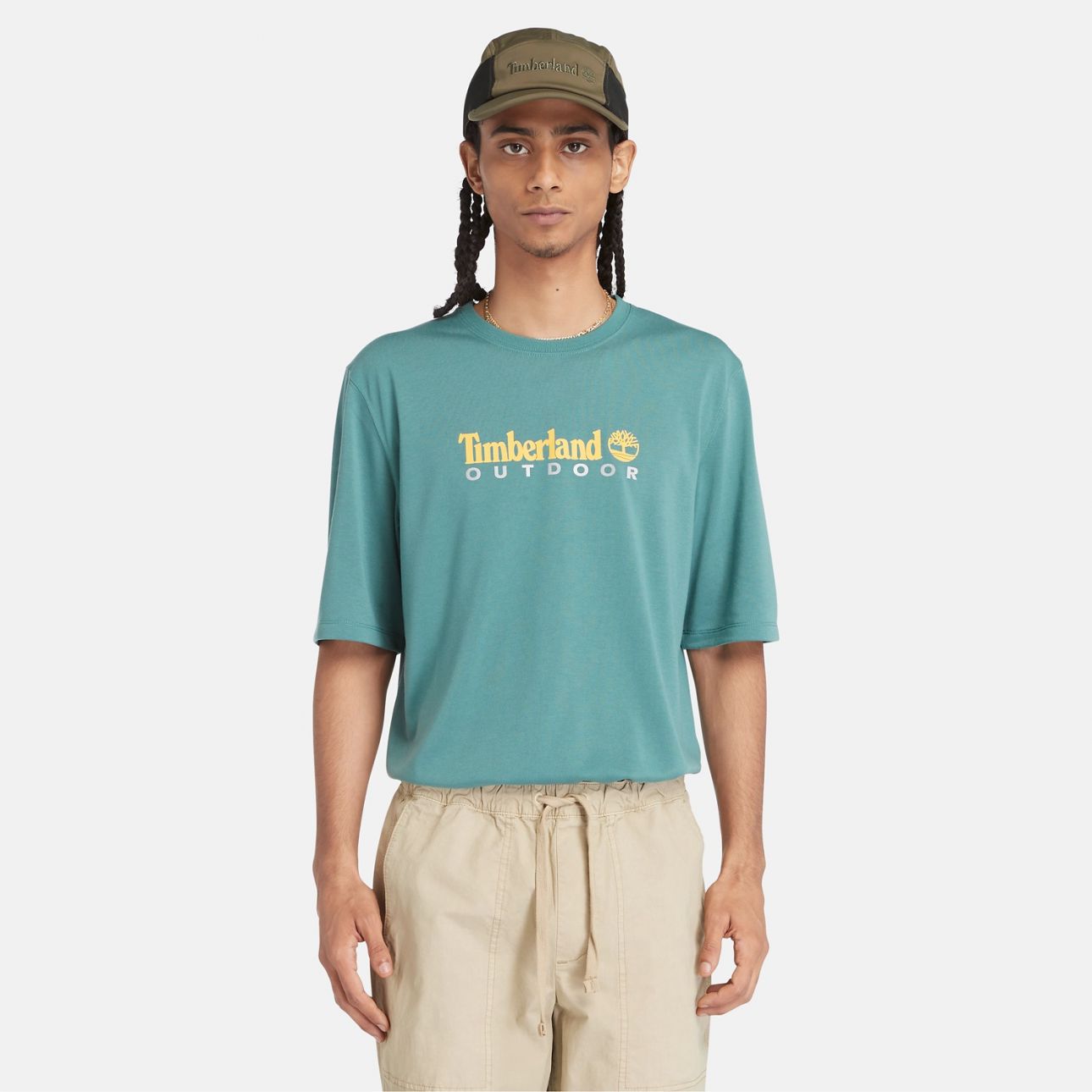 טי שירט Timberland עם הגנת UV לגברים