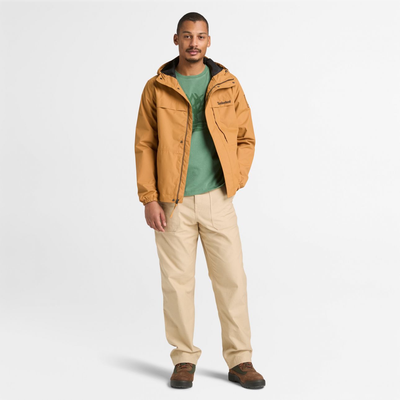 טי שירט עם הדפס Timberland לגברים