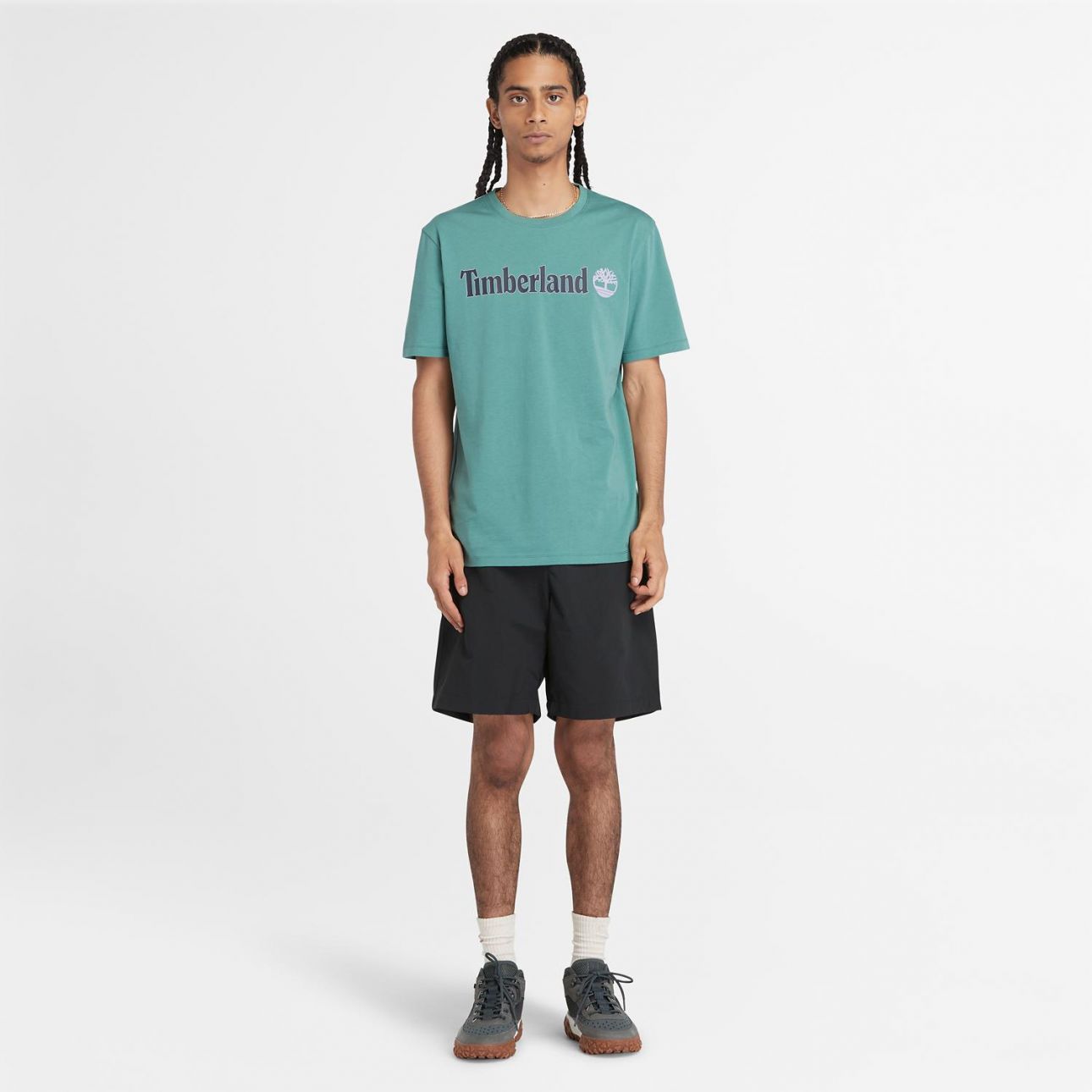 טי שירט לגברים עם הדפס לוגו Timberland